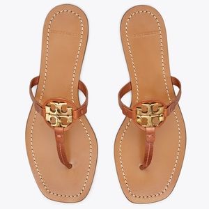 TORY BURCH Mini Miller Leather Thong Sandal